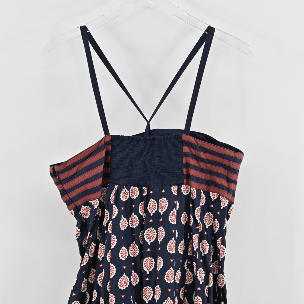 Anthropologie Zosime Patterned Maxi Dress Size 12 Floral Stripe Strappy Bohemian - Picture 13 of 15